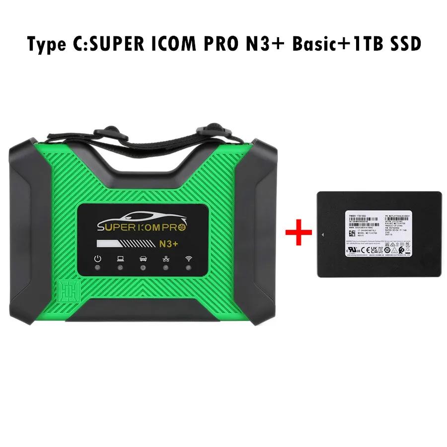 SUPER ICOM PRO N3 + ⺻ , 3  2023  ֽ Ʈ , 1TB HDD Ǵ 1TB SSD  